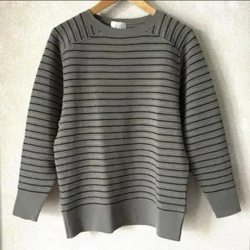 70s Cara 고급 라무즈울 보더 자카드 상의 빈티지