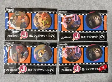 주토피아 ] 의 Happy 복권 J상 캔뱃지 세트 닉과 주디