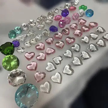 하트형 비즈 세트 다색