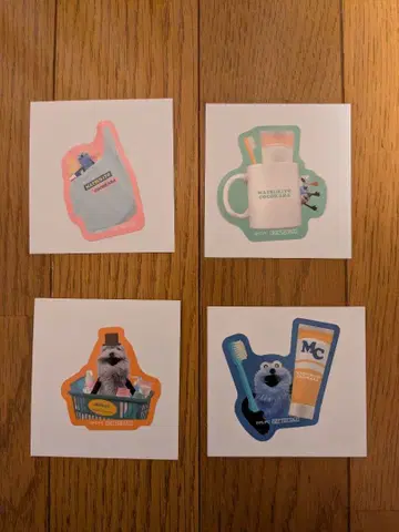 마츠키요 코코카라 퍼펫 순순 씰 4점 세트