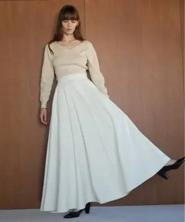 볼륨 플레어 맥시 스커트