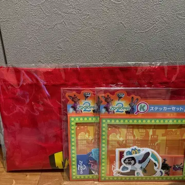 주토피아 스티커 세트 백