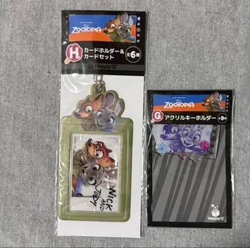 주토피아 Happy 복권 닉 카드 홀더 아크릴 키링