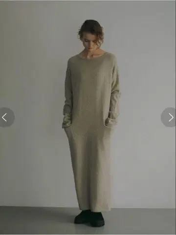 HER. FOX 혼 포켓 니트 원피스 / 새상품 / 앙셰누망