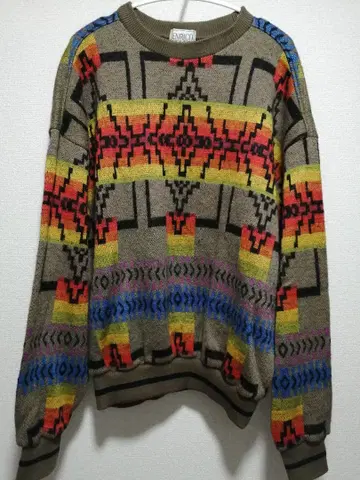 ENRICO COVERI 라이트 브라운 스웨터 M 사이즈