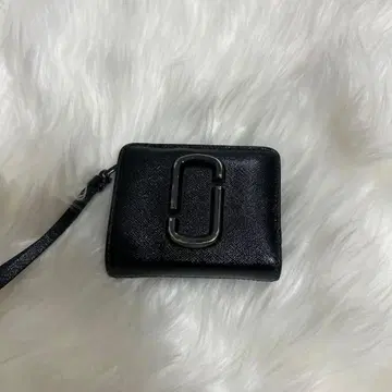 블랙 접이식 지갑 합성 피혁