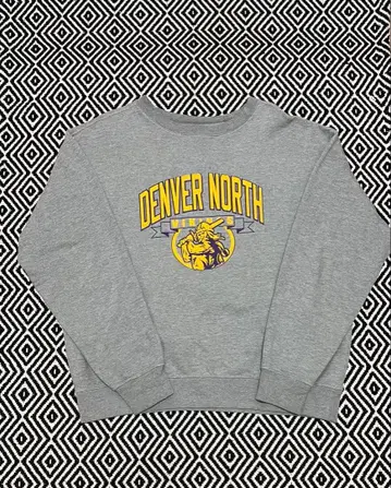 DENVER NORTH 그레이 맨투맨 구제 의류 트레이닝복 archive