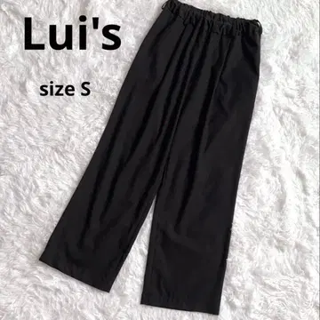 [일본제] Lui's 루이스 와이드 팬츠 블랙 슬랙스 S