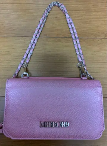 MIRROR9 미러나인 체인 월렛 백 핑크
