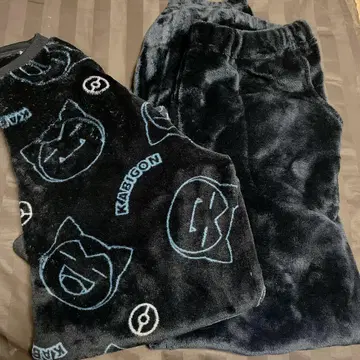 포켓몬스터 카비곤 플리스 파자마 LL 남성용 모코모코 겨울 블랙