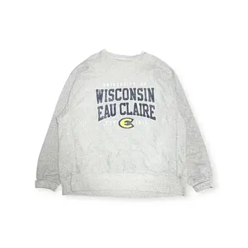 00s Champion 리버스 위브 삼단 로고 XL 칼리지 그레이