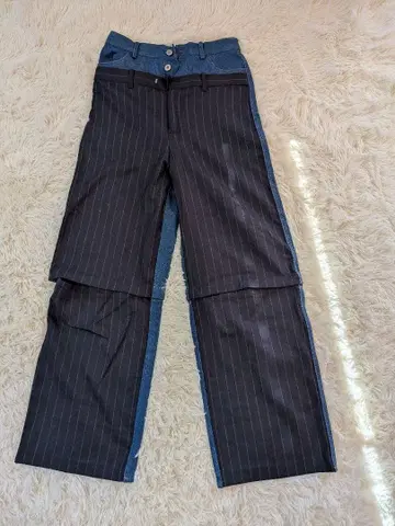 MAISON SPECIAL 스트라이프 스트레이트 데님 M 38