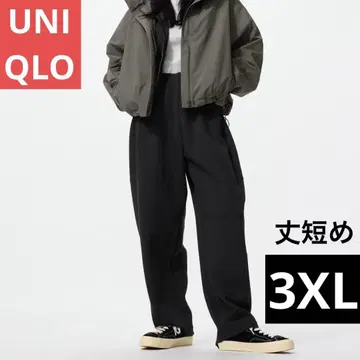 유니클로 드라이 맨투맨 커브 팬츠 3XL 기장 짧음 블랙 UNIQLO