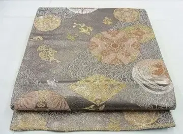 18 육통 무늬 후쿠로 오비 봉황 명물직 금은실 일품