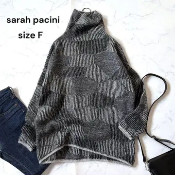 이탈리아제 sarah pacini 모헤어 혼방 터틀넥 스웨터