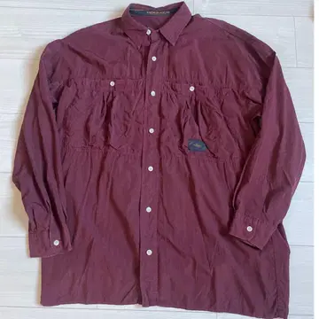 80s 90s 마리떼 프랑소와 저버 입체 개더 포켓 레이온 셔츠