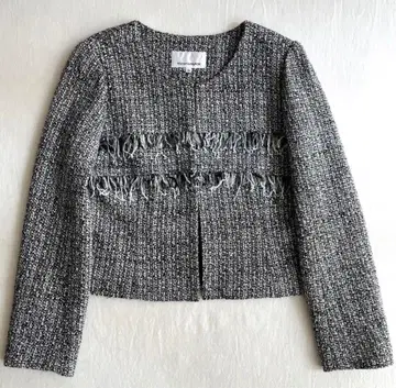 M-PREMIER 엠프리미어 트위드 자켓 노카라 자켓