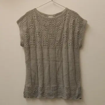 HOBBYRA HOBBYRE 니트 베스트 그레이