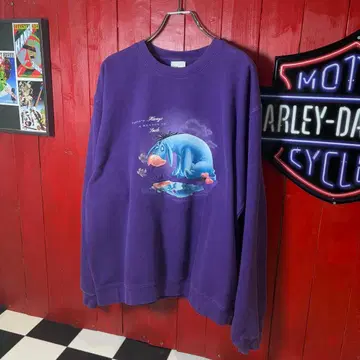 90s~00s 멕시코제 푸 이요르 캐릭터 맨투맨