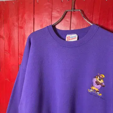 90s USA제 Hanes LOONY TUNES 태즈매니안 데빌 맨투맨