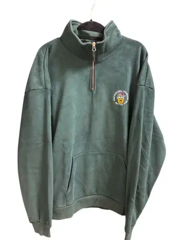 그린 하프 지퍼 플리스 자켓 L