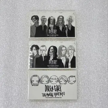 DIR EN GREY 회장 한정판 스티커 사이타마 치바 아이치 전원 세트