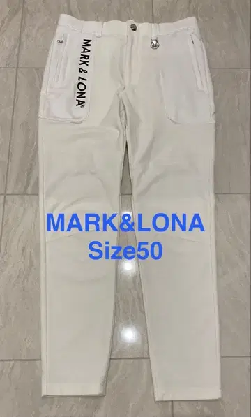 MARK&LONA 화이트 팬츠 사이즈 50