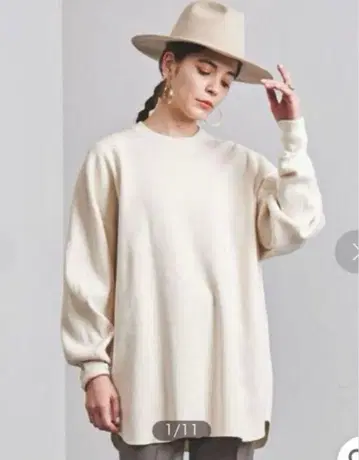 HYKE 빅 핏 서멀 티셔츠 사이즈 1