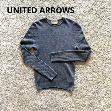 UNITED ARROWS 리브 크루넥 니트 새상품급