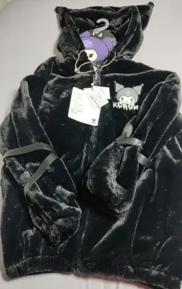 #세계 쿠로미화 계획 KARMA 고양이 귀 후드 파카 블랙