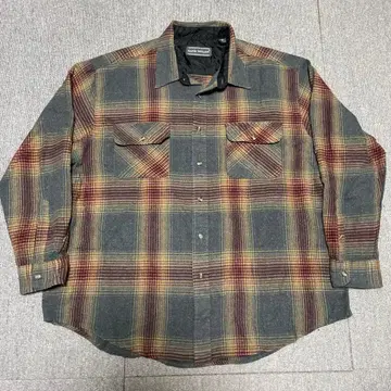 80s DAVID TAYLOR 옴브레 체크 셔츠 2XL 사이즈