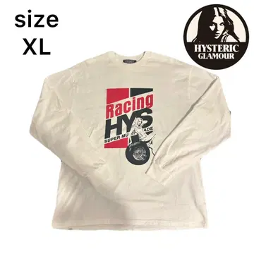 [ HYSTERIC GLAMOUR ] RACING HYS Tee XL