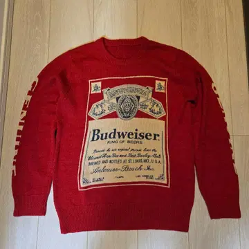 70s Budweiser 니트 스웨터