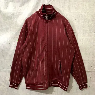 90s VANS 트랙 자켓 저지 크림슨 올드 스케이트