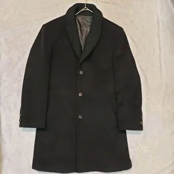 MEN'S TENORAS 숄카라 울 코트 블랙 L