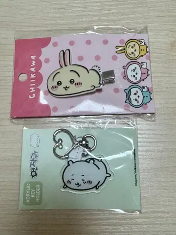 치이카와 (먼작귀) 한국 한정판 헤어 클립 토끼 키링 치이카와 (먼작귀)