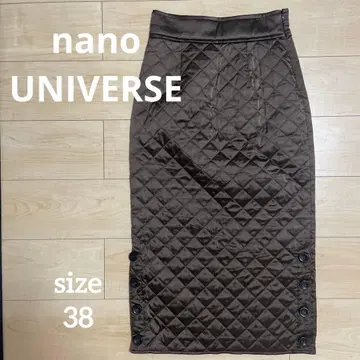 nano universe 나노 유니버스 퀼팅 스커트 38 브라운