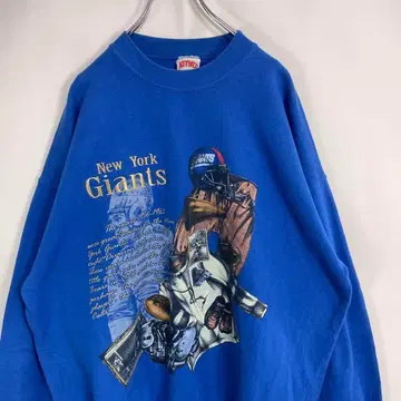 NUT MEG 나츠메그 USA제 NFL GIANT 팀 자수 맨투맨 XL