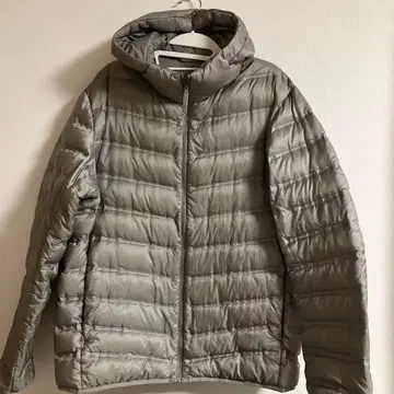 울트라 라이트 다운 심리스 후드티, XL 그레이, 남성용