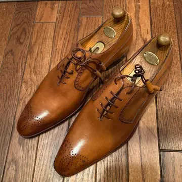 이세탄 남성용 코르티나 이탈리아제 가죽 신발 8 브라운 미사용 새상품