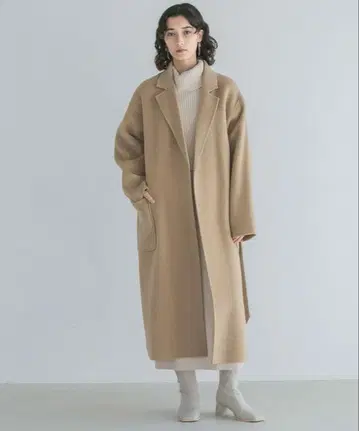 [ 새상품급 ] apart by 롱 리버 코트 카멜 S 사이즈
