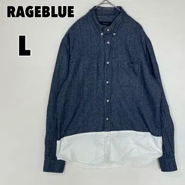 RAGEBLUE 레이지블루 (L) 투톤 셔츠