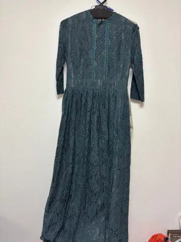 그린 레이스 맥시 드레스 M 사이즈