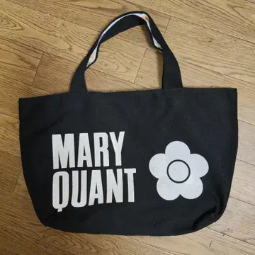 MARY QUANT 토트백 블랙 꽃 로고
