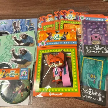 주토피아 복권 Happy 복권 닉 러버 마스코트 스티커 등 덤