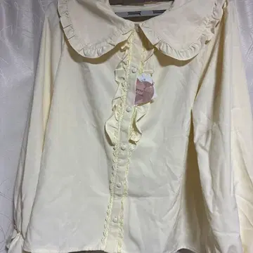 3 L 사이즈 시마미사 아오키 미사코 아이보리 블라우스 미사용 새상품