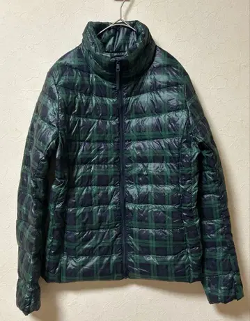 UNIQLO 울트라 라이트 다운 자켓 휴대 가방 그린 네이비 S