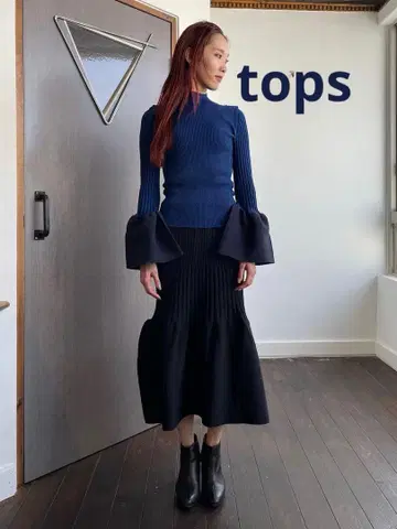 CFCL POTTERY LONG BELL SLEEVE TOP