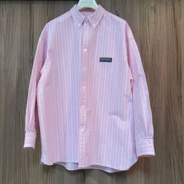 새상품급 CRAFTWORK 스트라이프 긴팔 셔츠 핑크