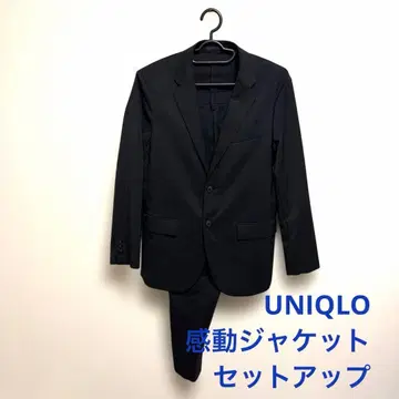 유니클로 칸도 자켓 셋업 수트 블랙 울라이크 블랙 M